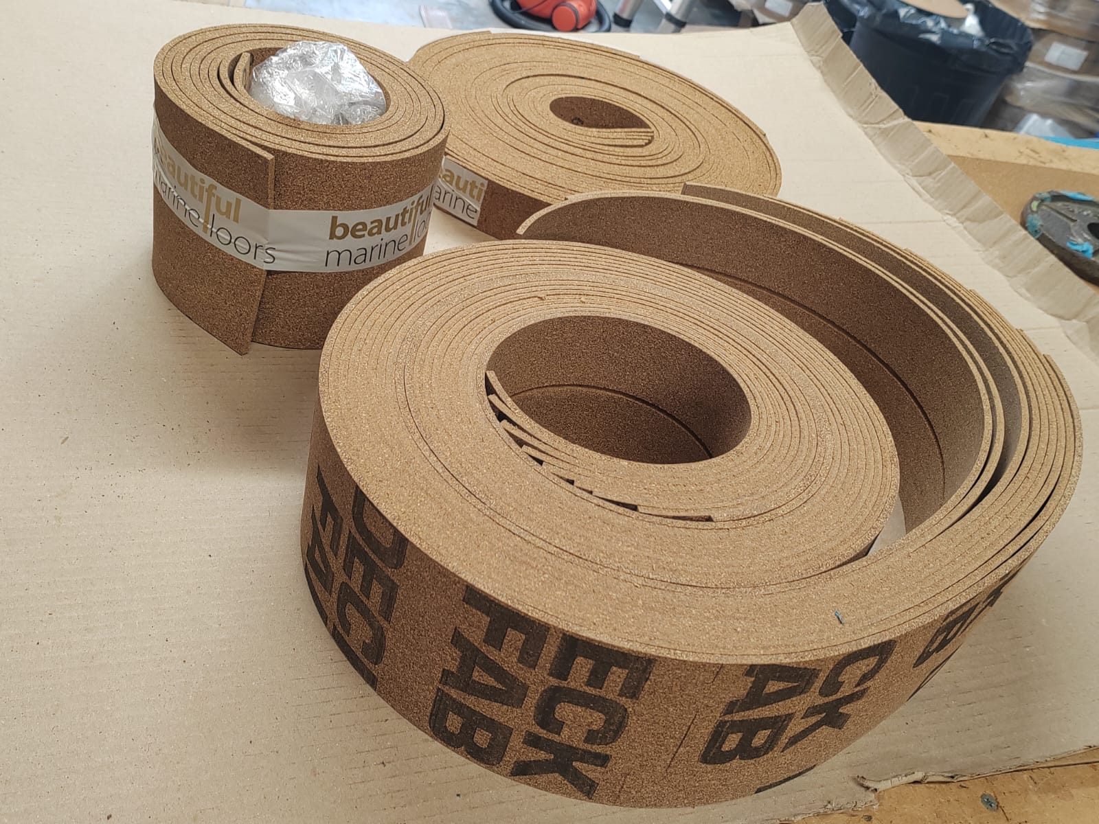 composite cork strips